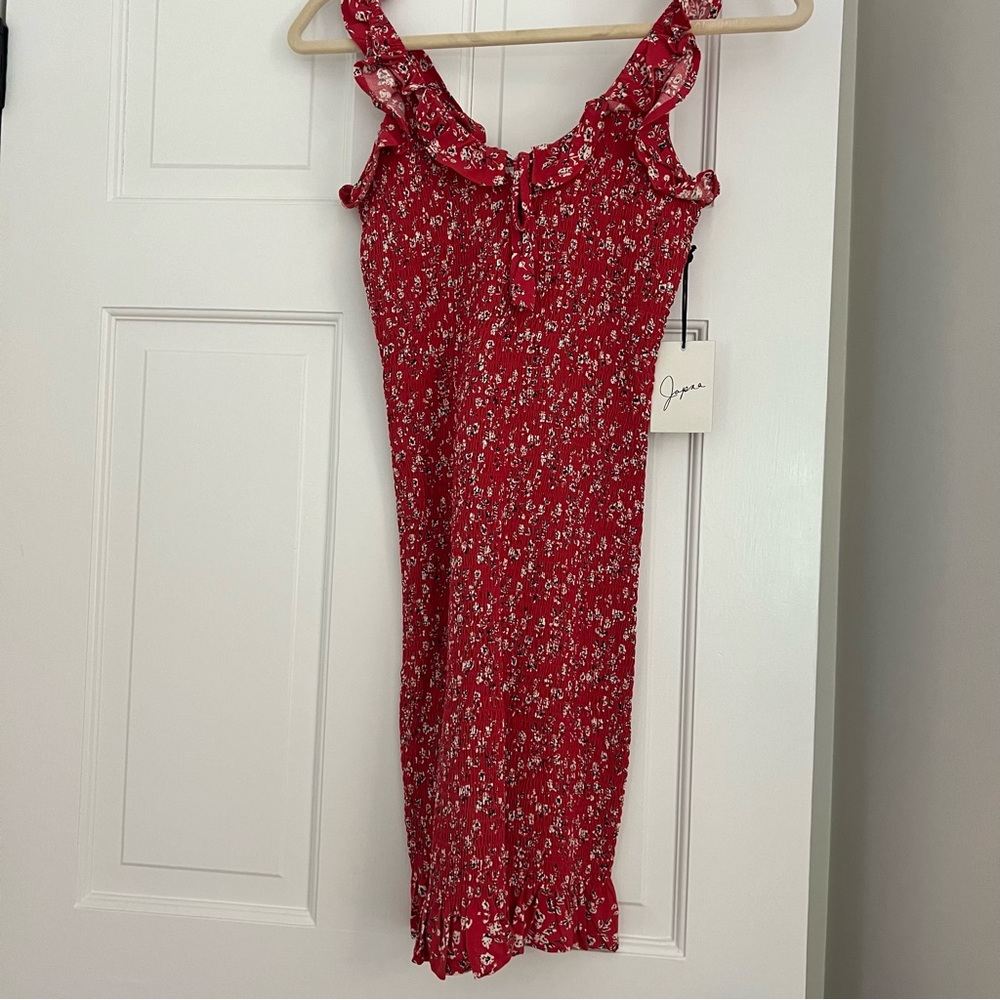 NWT Red Floral Dress Small
